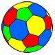 Enigma Matemático Com Bola de Futebol Colorida