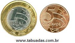 1 Real e 5 Centavos