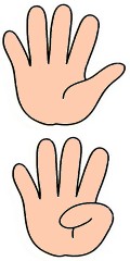Mãos Mostrando 9 Dedos