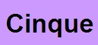 Cinque